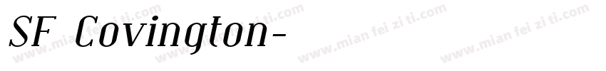 SF Covington字体转换